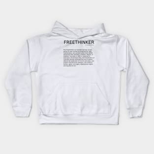 Freethinker with FCS Description Kids Hoodie